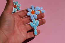 Load image into Gallery viewer, Florecer Dangles-Faux Turquoise