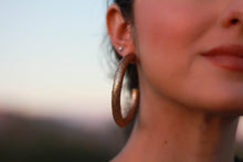 Load image into Gallery viewer, Gold Glitter Hoops