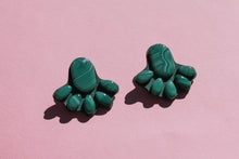 Load image into Gallery viewer, Faux Malachite Studs