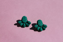 Load image into Gallery viewer, Faux Malachite Studs