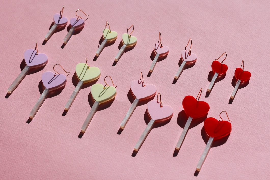 Heart Lollipop Dangles