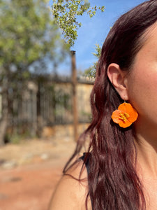 Poppy Dangles No. 2 - Orange