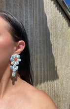 Load image into Gallery viewer, Florecer Dangles-Faux Turquoise