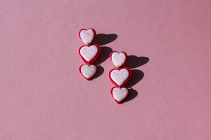 Faux Aura Quartz Hearts