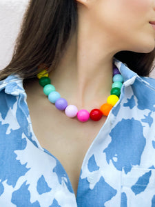 Rainbow Bubblegum Necklace